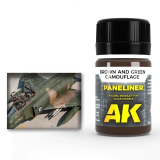 Paneliner for Brown and Green camouflage 35ml AK Interactive