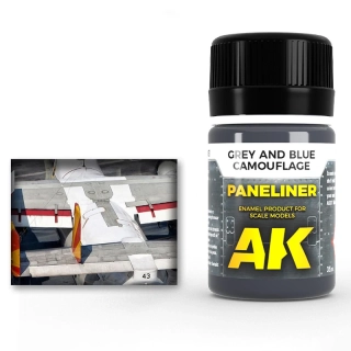 Paneliner for Grey and Blue camouflage 35ml AK Interactive