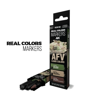 Late German AFV Camo Colors RC Markers Set AK Interactive