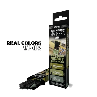 WWII Allied Aircraft Cockpit Colors RC Markers Set AK Interactive