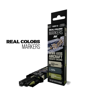 WWII Axis Aircraft Cockpit Colors RC Markers Set AK Interactive