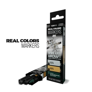 WWII Axis Aircraft Squiggle Camouflage Colors RC Markers Set AK Interactive